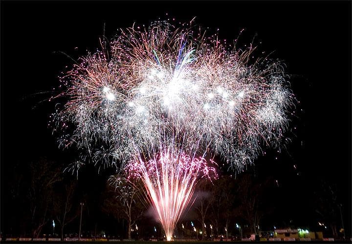 Fuochi artificiali a Shepparton